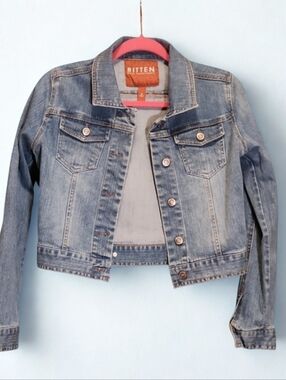 Bitten by Sarah Jessica Parker Women's Washed Denim Jean Jacket -SZS